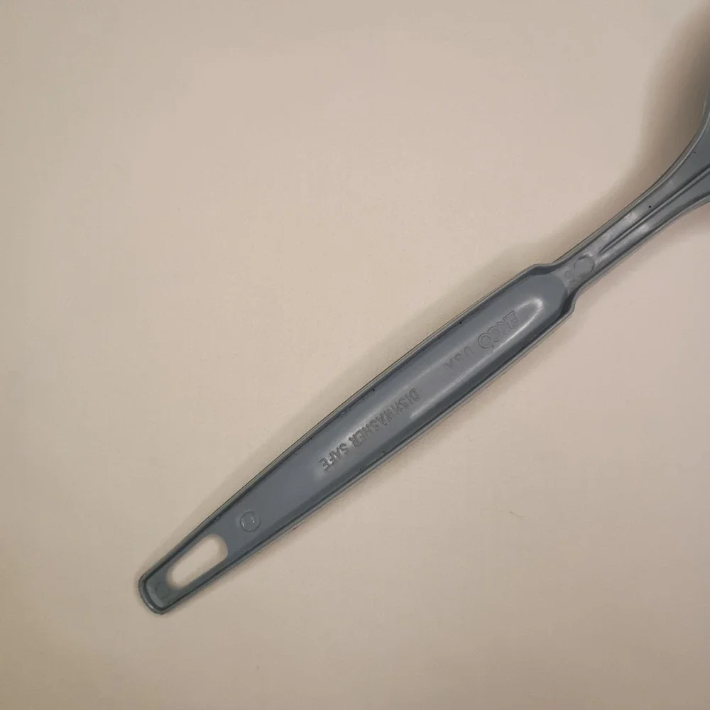 Vintage Ekco Slotted Serving Spoon Blue Nylon USA 11